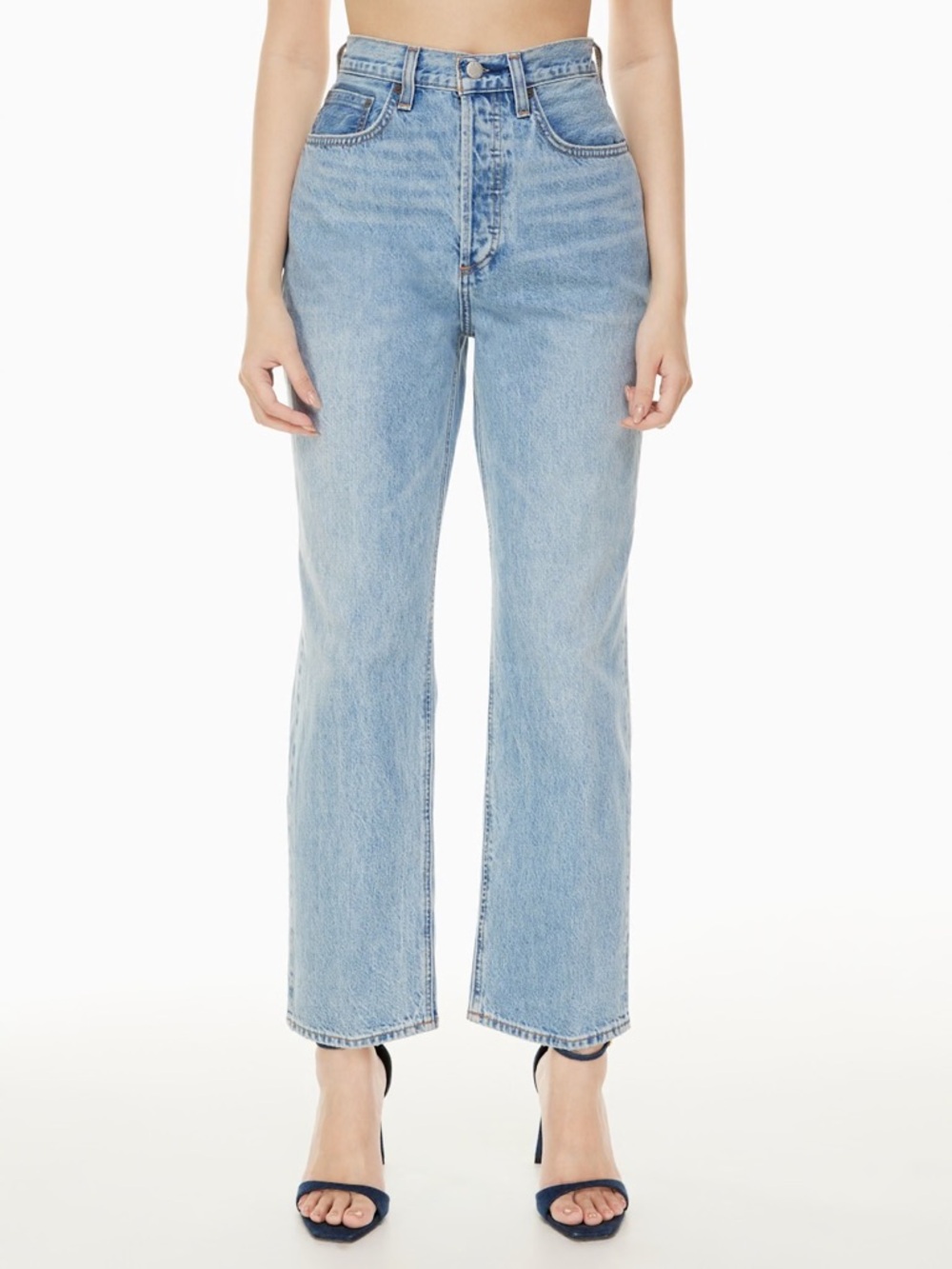 DENIM FORUM The Joni High Rise Loose Light Wash Jeans - 26L